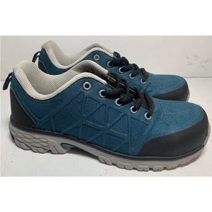 Nautilus N1073 Women's Teal Lace Up Steel Toe Safety Work Shoes US Size 9 Med